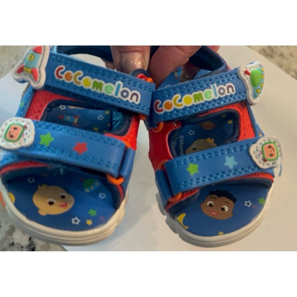 NWOT baby boy size 2 CoComelon Velcro sandals.